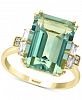 Effy Green Quartz (6-9/10 ct. t. w. ) & Diamond (1/5 ct. t. w. ) Ring in 14k Gold