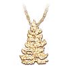 Golden Spruce Women's 14K Gold-Plated Pendant Necklace Inspired By The Tree Held Sacred In Haidi Culture Featuring An Unique Tree-Shaped Design