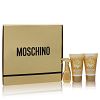 Moschino Fresh Gold Couture by Moschino for Women, Gift Set - 0.17 oz Parfum + 0.8 oz Body Lotion + 0.8 oz Bath & Shower Gel