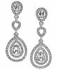 Charter Club Gold-Tone Crystal and Pave Orbital Drop Earrings, Created for Macy's
