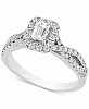 Diamond Twist Halo Engagement Ring (1 ct. t. w. ) in 14k White Gold