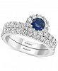 Effy Sapphire (1/2 ct. t. w. ) & Diamond (1-1/2 ct. t. w. ) Bridal Set in 14k White Gold