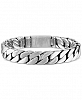 Esquire Men's Jewelry Curb Link Bracelet in Stainless Steel, Created for Macy's