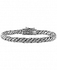 Esquire Men's Jewelry Rope-Look Bangle Bracelet in Sterling Silver, Created for Macy's