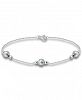 Giani Bernini Textured & Polished Bead Station Chain Bracelet in Sterling Silver, Created for Macy's