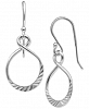 Giani Bernini Textured Twist Drop Earrings in Sterling Silver, Created for Macy's