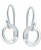 Giani Bernini Hammered Circle Drop Earrings in Sterling Silver, Created for Macy's