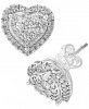 Effy Diamond Heart Stud Earrings (3/4 ct. t. w. ) in 14k White Gold