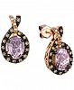 Le Vian Cotton Candy Amethyst (2-1/5 ct. t. w. ) & Diamond (1/3 ct. t. w. ) Halo Stud Earrings in 14k Rose Gold