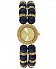 Charter Club Women's Gold-Tone Crystal & Colored Imitation Pearl Stretch Bracelet Watch 25mm, Created for Macy's