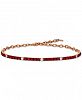 Le Vian Rubies (2-1/2 ct. t. w) & Vanilla (1/3 ct. t. w. ) Bracelet in 14k Rose Gold (Also Available in Emerald & Sapphire)