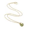Pearl Of Wisdom Women's Irish-Inspired Pendant Necklace Featuring A Green Mother Of Pearl With A Traditional Celtic Knot Set & Adorned With 18K Gold Plating