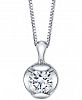 Sirena Diamond Solitaire 18" Pendant Necklace (1/4 ct. t. w. ) in 14k White Gold