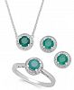 Gemstone (2 ct. t. w. ) and White Topaz (1/2 ct. t. w. ) Jewelry Set in Sterling Silver