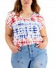Style & Co Plus Size Graphic Print V-Neck T-Shirt, Created for Macy's