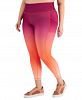 Ideology Plus Size Ombre-Print Leggings, Created for Macy's