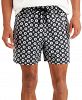 Inc International Concepts Men's Black Floral Medallion Shorts, Created for Macy's
