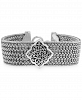 Lois Hill Filigree Plate Woven Bracelet in Sterling Silver