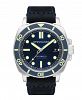 Spinnaker Men's Hull Automatic Dark Blue Genuine Leather Strap Watch, 42mm