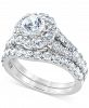 Macy's Star Signature Certified Diamond Halo Bridal Set (3 ct. t. w. ) in 14k White Gold