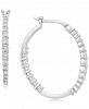 Platinum By Wrapped in Love Diamond Hoop Earrings (1 ct. t. w. ) in Platinum, Created for Macy's