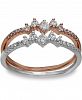 Giani Bernini Cubic Zirconia Double Band Ring in 18k Rose Gold-Plated Sterling Silver, and Sterling Silver Created for Macy's