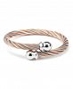 Celtic, Stainless steel Two Tone bangle, Stainless steel rose gold Pvd