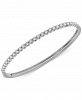 Diamond Bangle Bracelet (1 ct. t. w. ) in 10k White Gold