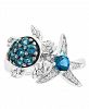 Effy Blue Topaz (1 ct. t. w. ) and Diamond Accent Ring in Sterling Silver