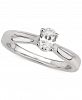 Gia Certified Diamond Oval Solitaire Ring (1/2 ct. t. w. ) in 14k White Gold