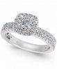 Diamond Halo Engagement Ring (1 ct. t. w) in 14k White Gold