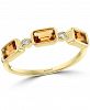 Effy Citrine (3/4 ct. t. w. ) & Diamond (1/20 ct. t. w. ) Ring in 14k Gold