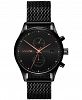 Mvmt Men's Voyager Black Stainless Steel Mesh Bracelet Watch 42mm