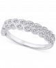 Certified Diamond Double Row Leaf-Inspired Band (1/2 ct. t. w. ) in Platinum