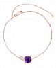 Effy Amethyst (1 1/2 ct. t. w. ) and Diamond Accent Bracelet in 14k Rose Gold