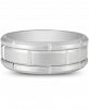 Men's Brick Texture Band in White Ion-Plated Tantalum
