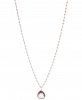 lonna & lilly Rose Gold-Tone Long Crystal Teardrop Beaded Pendant Necklace