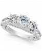 Diamond Trinity Engagement Ring (2 ct. t. w. ) in 14k White Gold