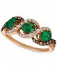 Le Vian Chocolatier Costa Smeralda Emerald (3/4 ct. t. w. ) & Diamond (3/8 ct. t. w. ) Ring in 14k Gold