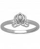 Enchanted Disney Fine Jewelry Diamond Accent Cinderella Carriage Ring in 10k White Gold