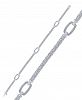 Diamond Intermittent Large Link Tennis Bracelet (1/2 ct. t. w. ) in Sterling Silver