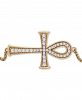 Wrapped Diamond Ankh Bolo Bracelet (1/4 ct. t. w. ) in 14k Gold, Created for Macy's