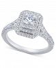Diamond Elevated Halo Engagement Ring (1 ct. t. w. ) in 14k White Gold