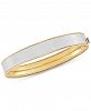 Textured Two-Tone Bangle Bracelet in 14k Gold & White Gold