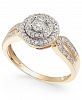Diamond Double Halo Engagement Ring (3/8 ct. t. w. ) in 14k Gold