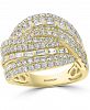 Effy Diamond Baguette Crossover Statement Ring (1-7/8 ct. t. w. ) in 14k Gold