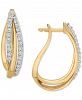 Wrapped in Love Diamond Twist Hoop Earrings ( 1/2 ct. t. w. ) in 14k Gold, Created for Macy's