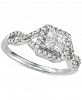 Diamond Princess Cluster Twist Engagement Ring (3/4 ct. t. w. ) in 14k White Gold