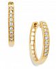 Diamond Small Hoop Earrings in 10k Gold (1/6 ct. t. w. ) in 10k Gold