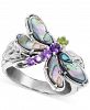 Multi-Gemstone Dragonfly Ring (2-1/5 ct. t. w. ) in Sterling Silver